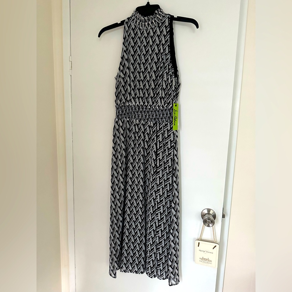 Sam Edelman Geo Mock Neck Dress NEW Size 0